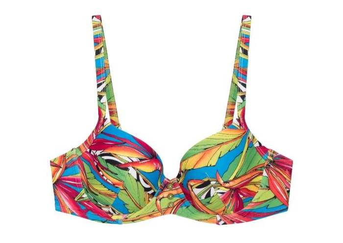 LingaDore Beach Carnaval blue padded bikini bra LingaDore Beach Carnaval blue padded bikini bra