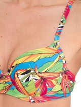 LingaDore Beach Carnaval blue padded bikini bra