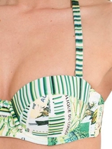 LingaDore Beach Postes green padded bikini bra