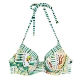 LingaDore Beach Postes green padded bikini bra