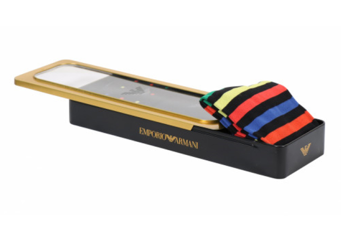 Armani Men's CALZA FANTASIA navy blue socks Armani Men's CALZA FANTASIA navy blue socks