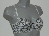 Eva Flaire white/print soft-cup bra