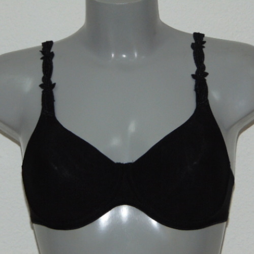 Eva Silk black soft-cup bra