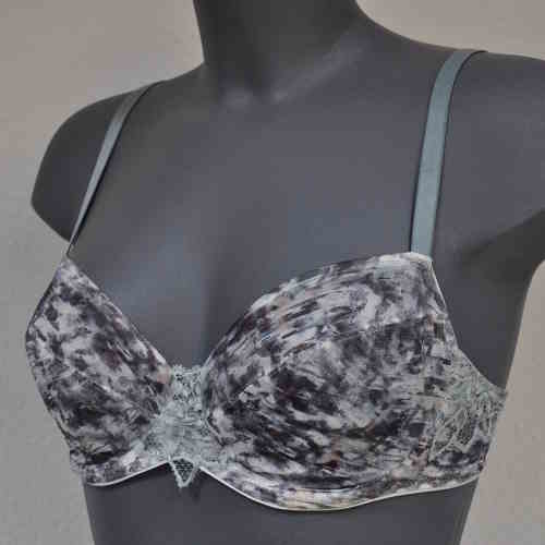 Eva Urban Cool green/print non-padded bra Eva Urban Cool green/print non-padded bra
