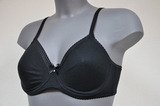 Eva Sybille black soft-cup bra