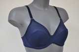 Eva Feminale navy blue soft-cup bra