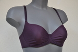 Eva Border purple soft-cup bra