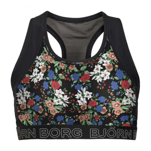 Björn Borg Mystic Flower black/print sport bra
