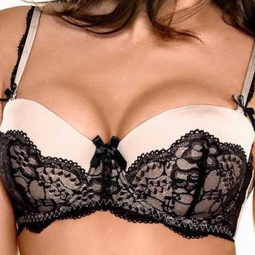 Besired Be Loved Can Can pink/black padded bra