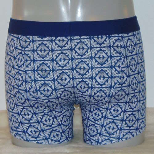 Armani Men's Logo blue/white boxer short Armani Men's Logo blue/white boxer short