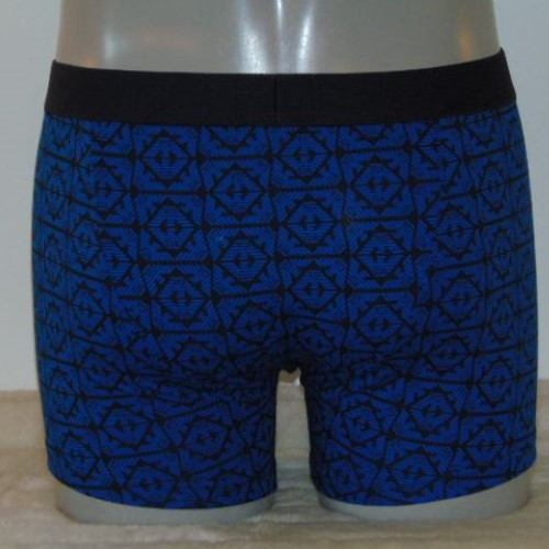 Armani Men's Logo black/blue boxer short Armani Men's Logo black/blue boxer short