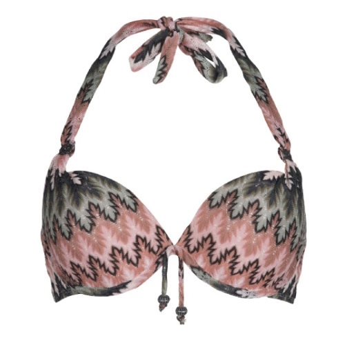 LingaDore Beach Neva pink/green padded bikini bra LingaDore Beach Neva pink/green padded bikini bra