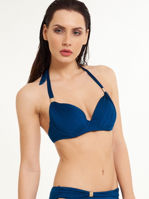 LingaDore Beach Dakota petrol padded bikini bra LingaDore Beach Dakota petrol padded bikini bra