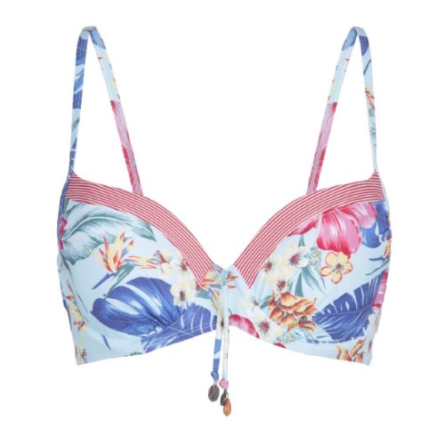 LingaDore Beach Iris blue/print padded bikini bra LingaDore Beach Iris blue/print padded bikini bra