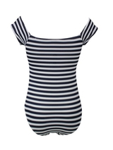 Lentiggini Fancy Stripe navy/white bathingsuit