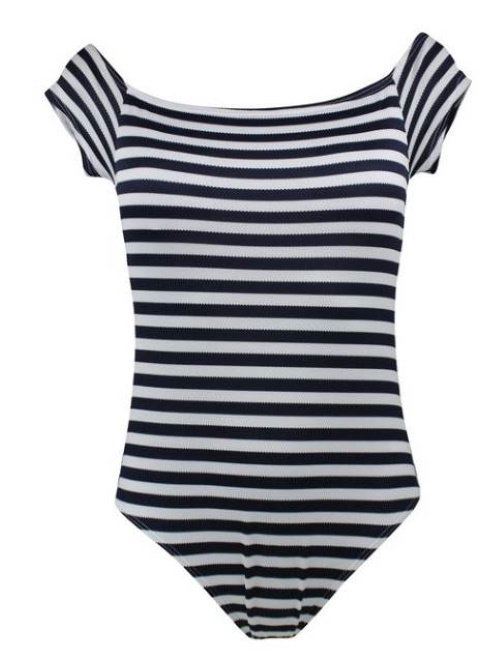 Lentiggini Fancy Stripe black/white bathingsuit Lentiggini Fancy Stripe black/white bathingsuit