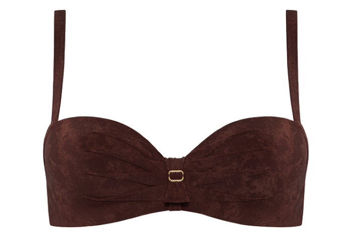 Marlies Dekkers Swimwear Puritsu brown padded bikini bra Marlies Dekkers Swimwear Puritsu brown padded bikini bra
