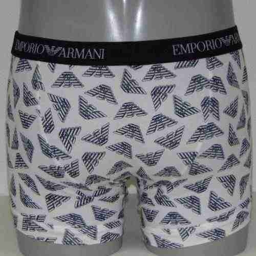 Armani Men's Logo white boxer short Armani Men's Logo white boxer short