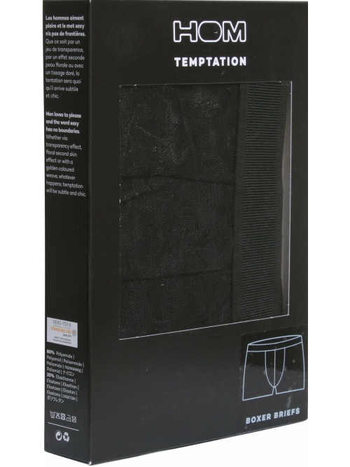 HOM Canopee black boxer short HOM Canopee black boxer short