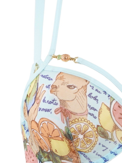 Marlies Dekkers No Te Olvido blue/multicolor non-padded bra Marlies Dekkers No Te Olvido blue/multicolor non-padded bra