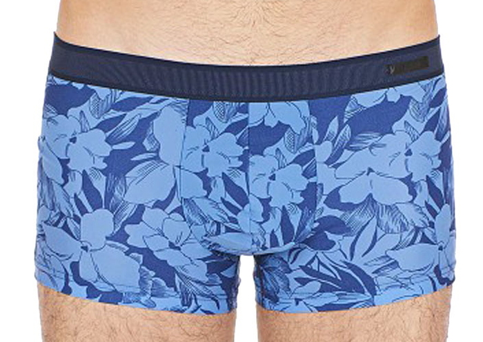 HOM Flowery blue/print boxer short HOM Flowery blue/print boxer short