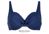 Rosa Faia Beach Hermine navy blue soft-cup bikini bra