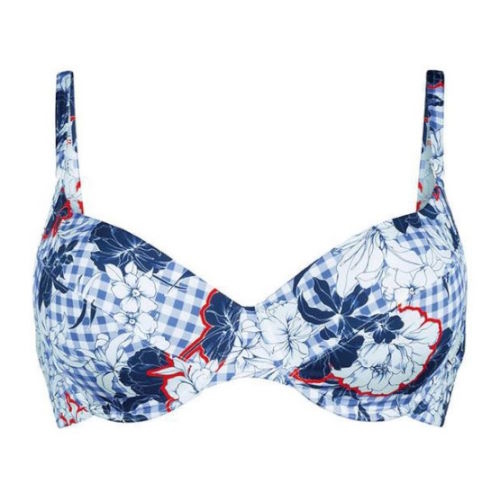 Rosa Faia Swimwear Daisy blue/print padded bikini bra Rosa Faia Swimwear Daisy blue/print padded bikini bra