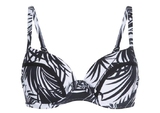 LingaDore Beach Eivi black/white padded bikini bra