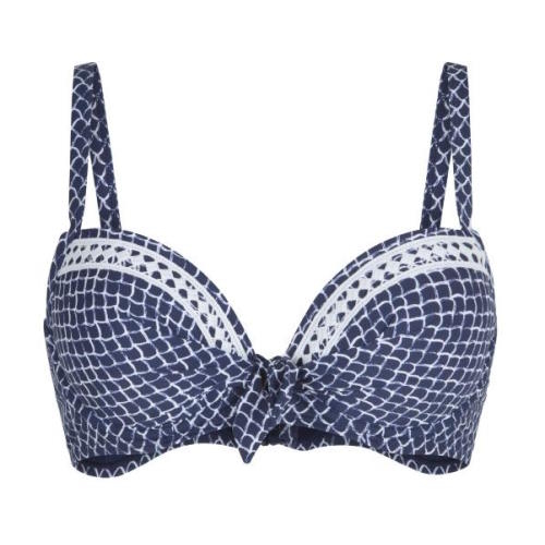 LingaDore Beach Serra navy/white padded bikini bra LingaDore Beach Serra navy/white padded bikini bra