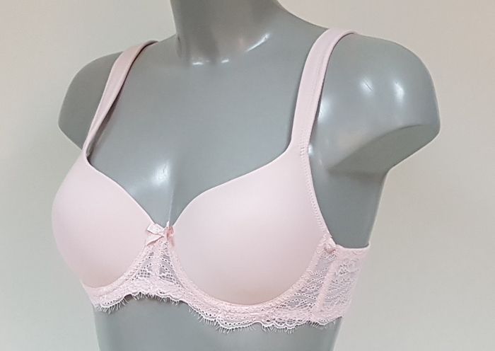 Elbrina Embroid baby pink padded bra Elbrina Embroid baby pink padded bra