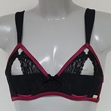 Fuel For Passion Elise black/red soft-cup bra