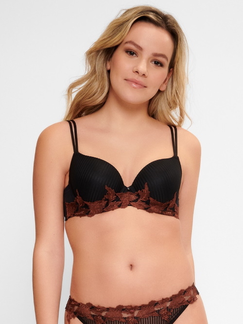 LingaDore Caviar Raisin black/brown padded bra LingaDore Caviar Raisin black/brown padded bra