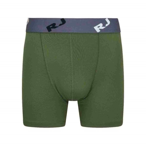 RJ Bodywear Men Pure Color  green micro boxershort