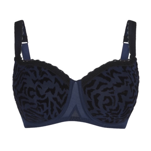 LingaDore Black Iris blue/black padded bra LingaDore Black Iris blue/black padded bra