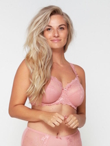 LingaDore Daily Full Coverage Lace antique rose soft-cup bra