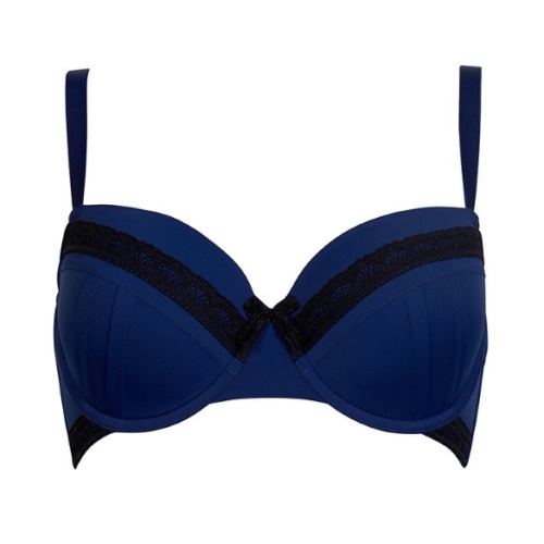 After Eden D-Cup & Up Marinte blue/black padded bra After Eden D-Cup & Up Marinte blue/black padded bra