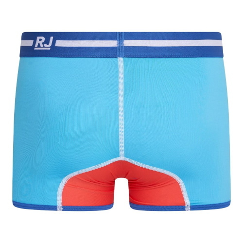 RJ Bodywear Men Happy Balls coral/blue sport boxershort RJ Bodywear Men Happy Balls coral/blue sport boxershort