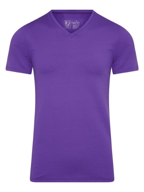 RJ Bodywear Men Pure Color  purple shirt