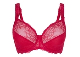 LingaDore Daily Full Coverage Lace red soft-cup bra