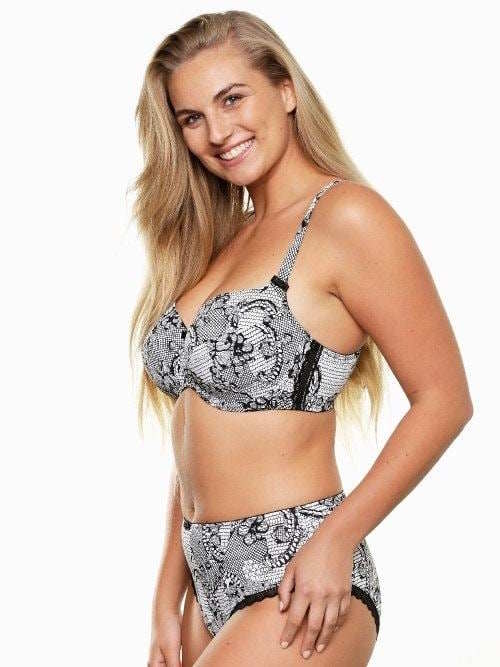 LingaDore Papagayo white/black padded bra LingaDore Papagayo white/black padded bra