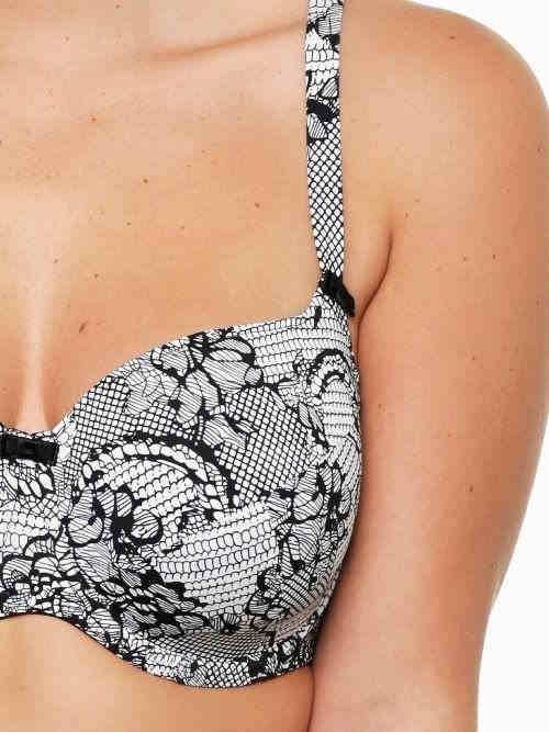 LingaDore Papagayo white/black padded bra LingaDore Papagayo white/black padded bra