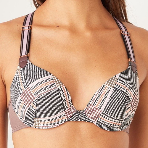Marlies Dekkers Gloria brown/print push up bra Marlies Dekkers Gloria brown/print push up bra