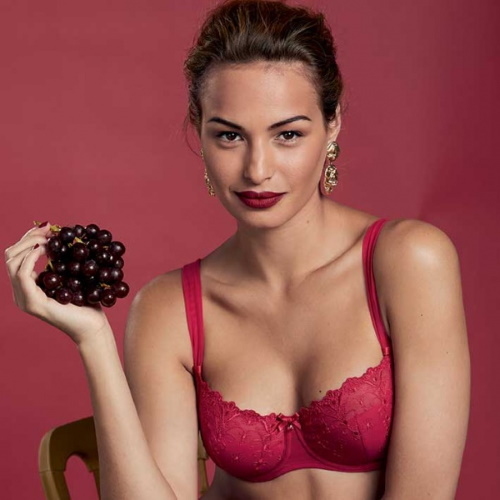 Rosa Faia Edelweiss red non-padded bra Rosa Faia Edelweiss red non-padded bra