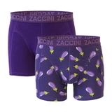 Zaccini Aubergine purple/print boxershort