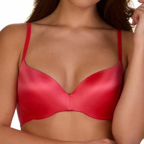 My Basic by After Eden Silky red padded bra