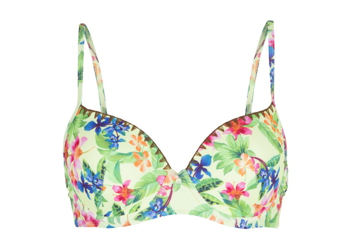 LingaDore Beach Wild Flower lime padded bikini bra LingaDore Beach Wild Flower lime padded bikini bra