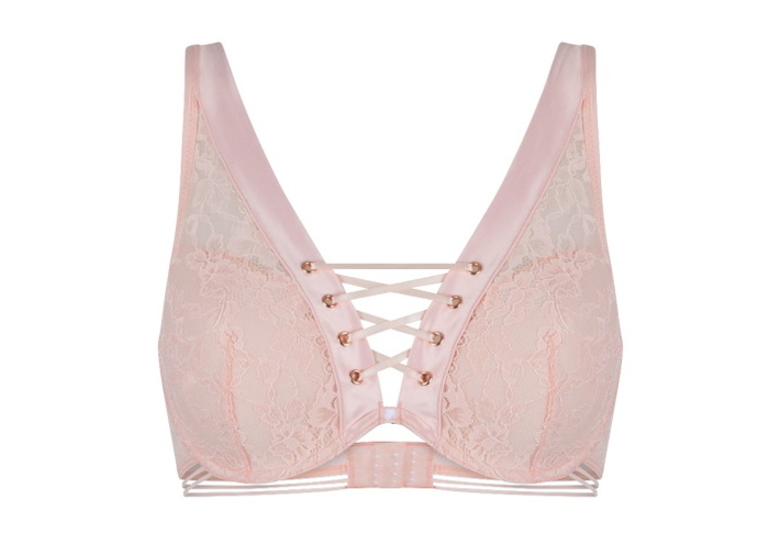 LingaDore Scallop Shell baby pink padded bra LingaDore Scallop Shell baby pink padded bra