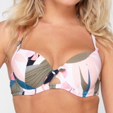 LingaDore Beach Pastel Flower  pastel/print padded bikini bra