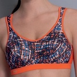 Anita Active Extreme Control orange/print sport bra