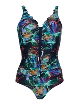 Bomain San Blas navy/print bathingsuit